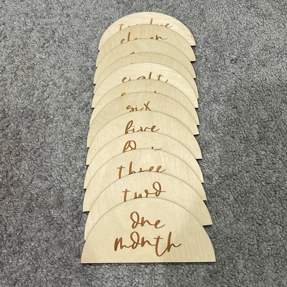 Monthly Baby Milestone Discs